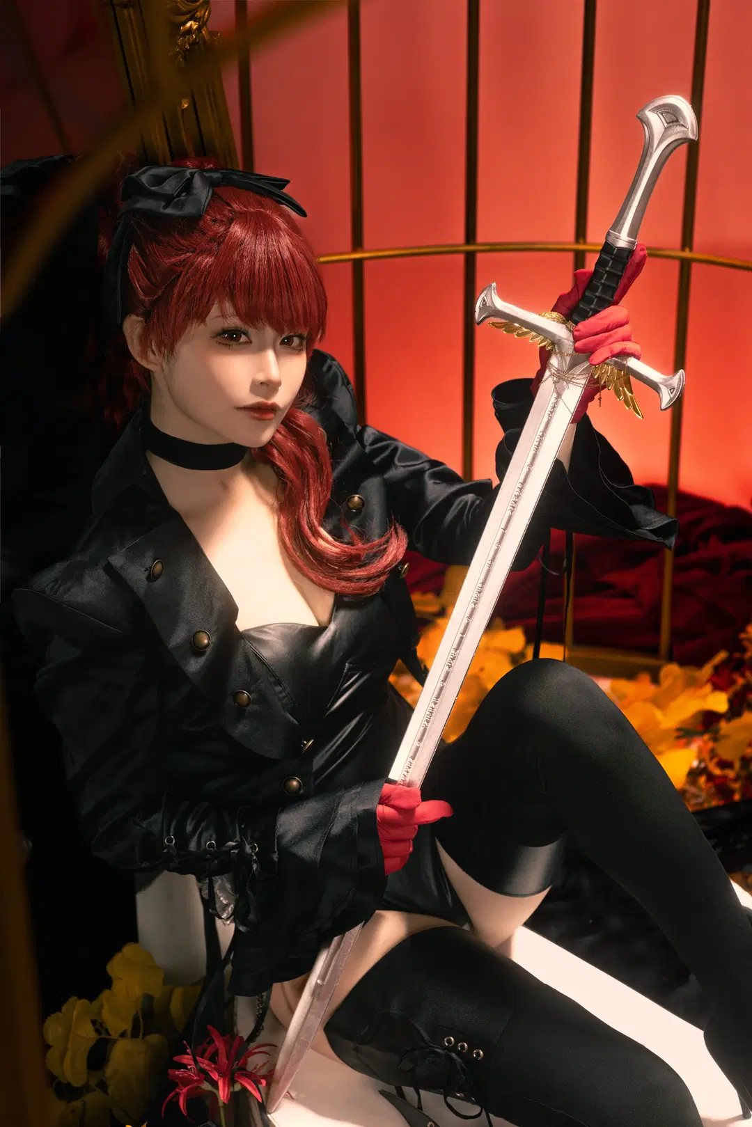 游戏cos, 芳泽霞cos, 女神异闻录5, 丝袜, P5R