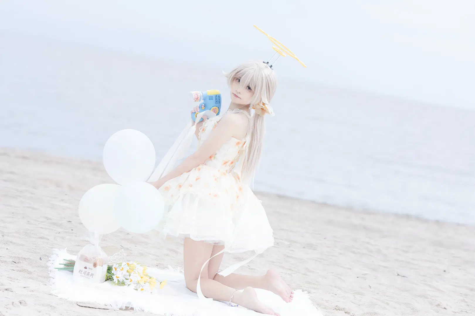 【日富美cos】蔚蓝档案，夏日海滩的清新写真 - Kimi - 第4张