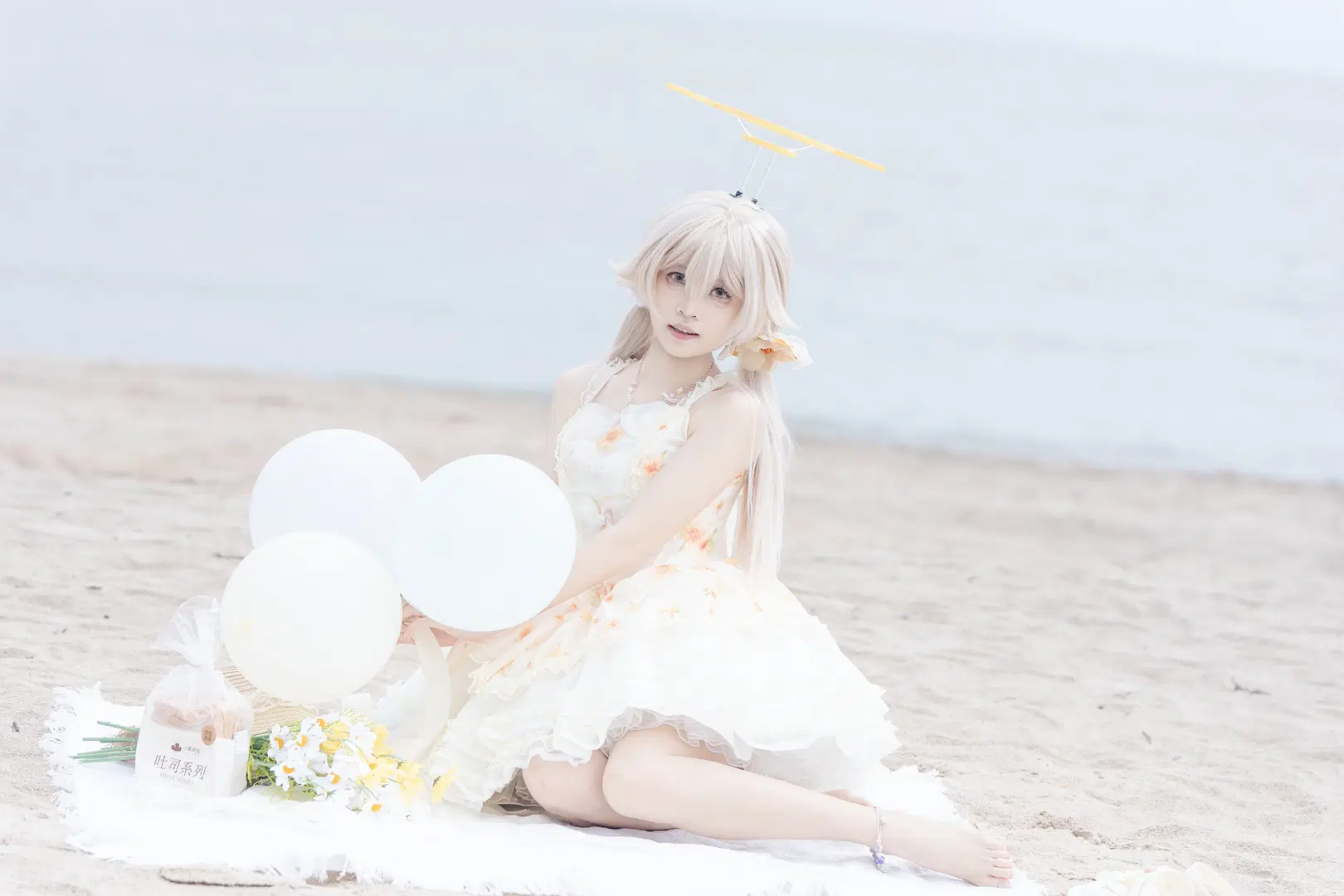 【日富美cos】蔚蓝档案，夏日海滩的清新写真 - Kimi - 第5张