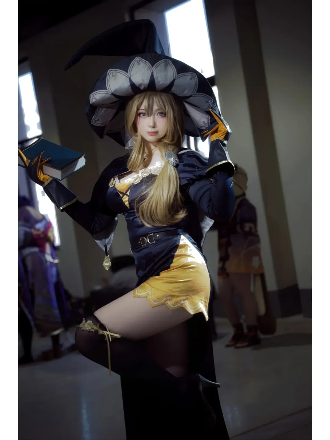 原神, 漫展, 黑絲, cosplay攝影, 麗莎cos