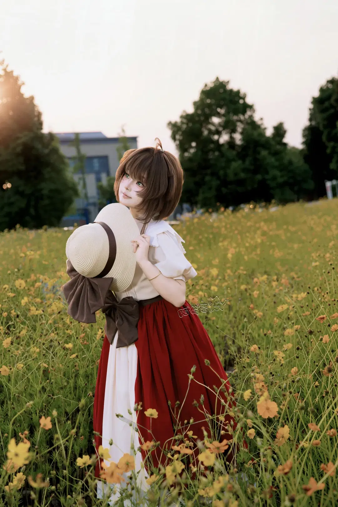 木之本樱cos, 魔卡少女樱, 二次元日常, 百变小樱, 花海拍照