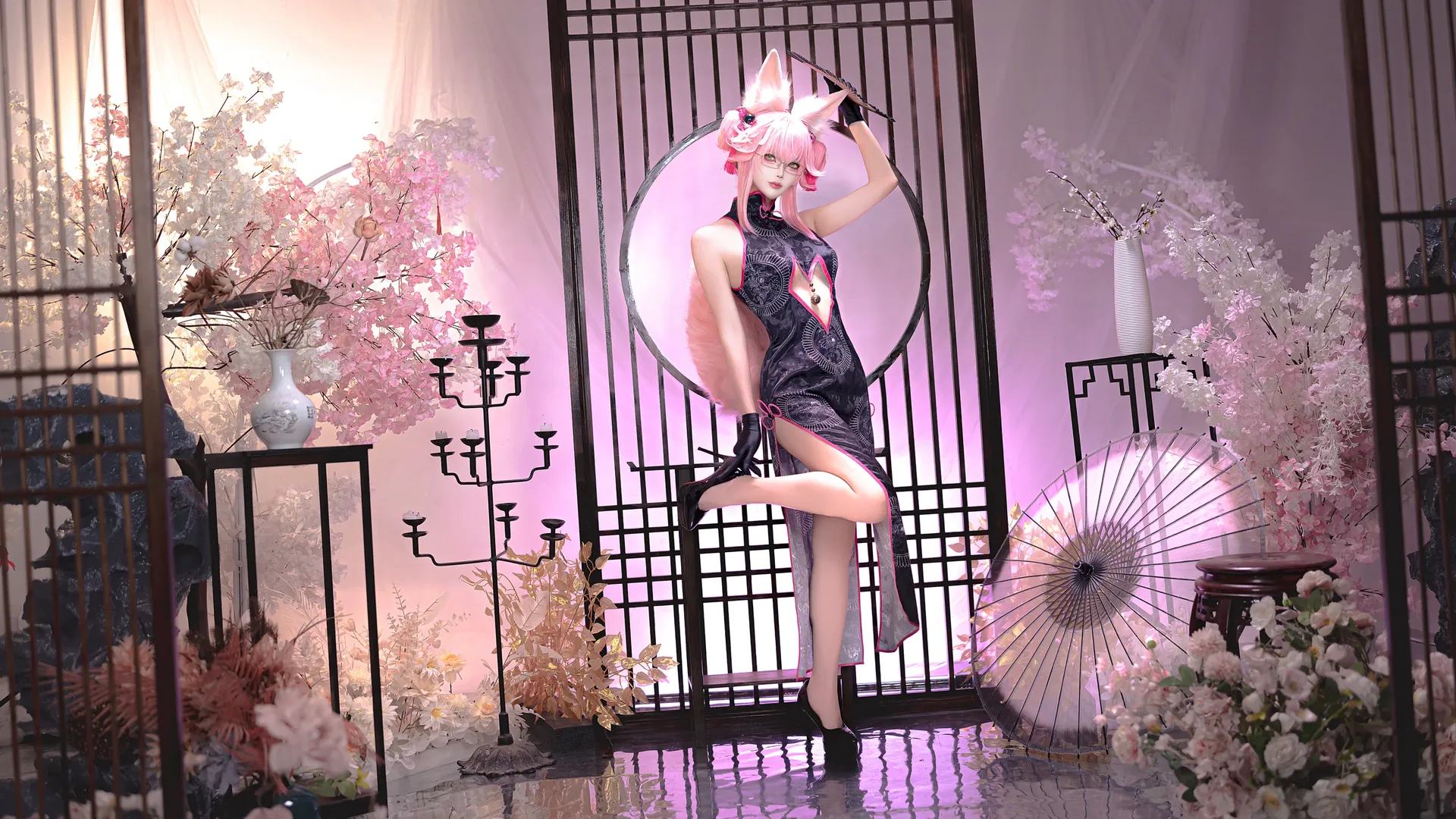 Fate/Grand Order, 二次元cosplay, 高扬斯卡娅cos, 改良旗袍, 丝袜 - 第2张