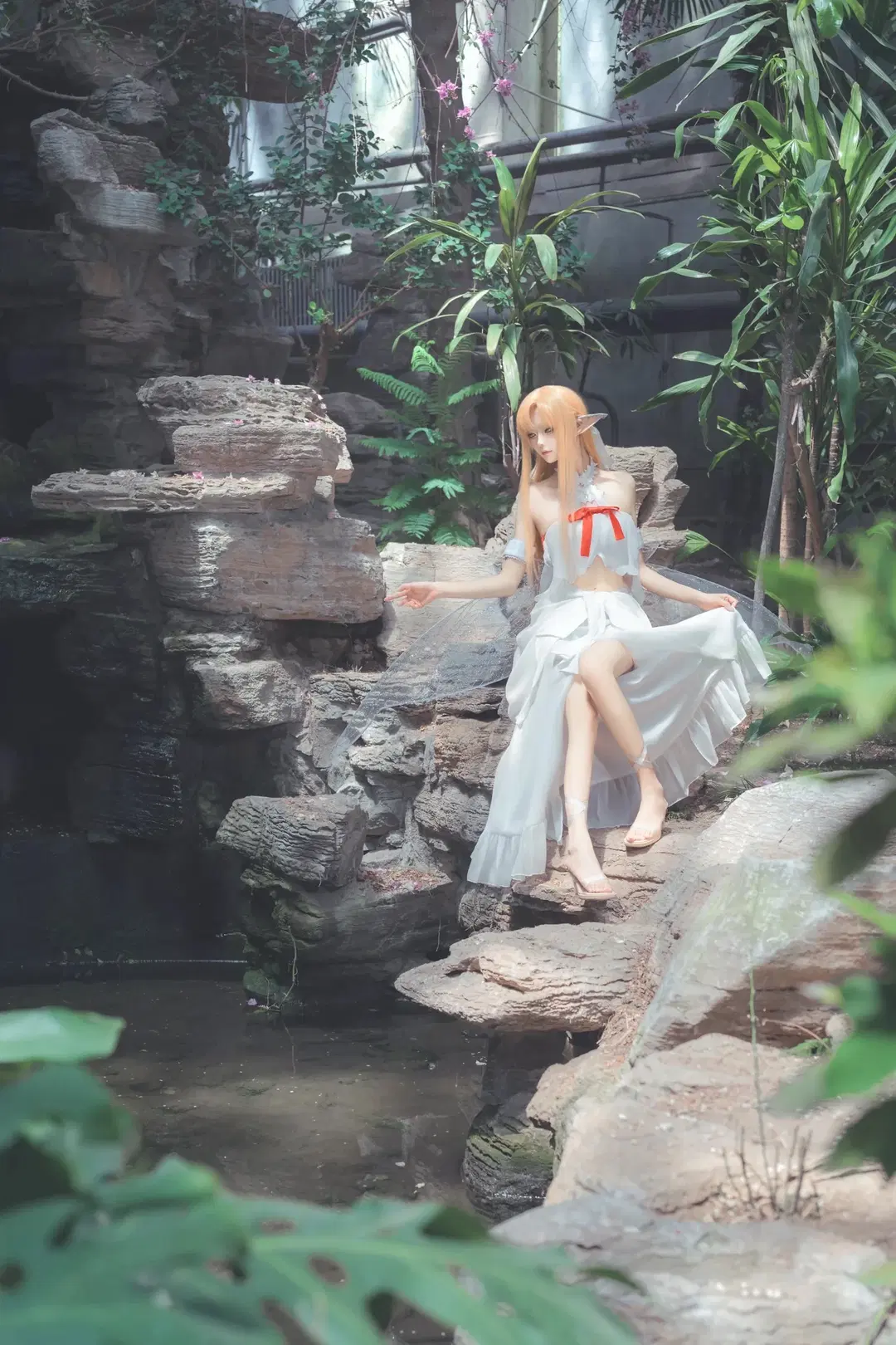 亚丝娜cos, 刀剑神域, 精灵耳, 二次元回忆, 妖精之舞篇