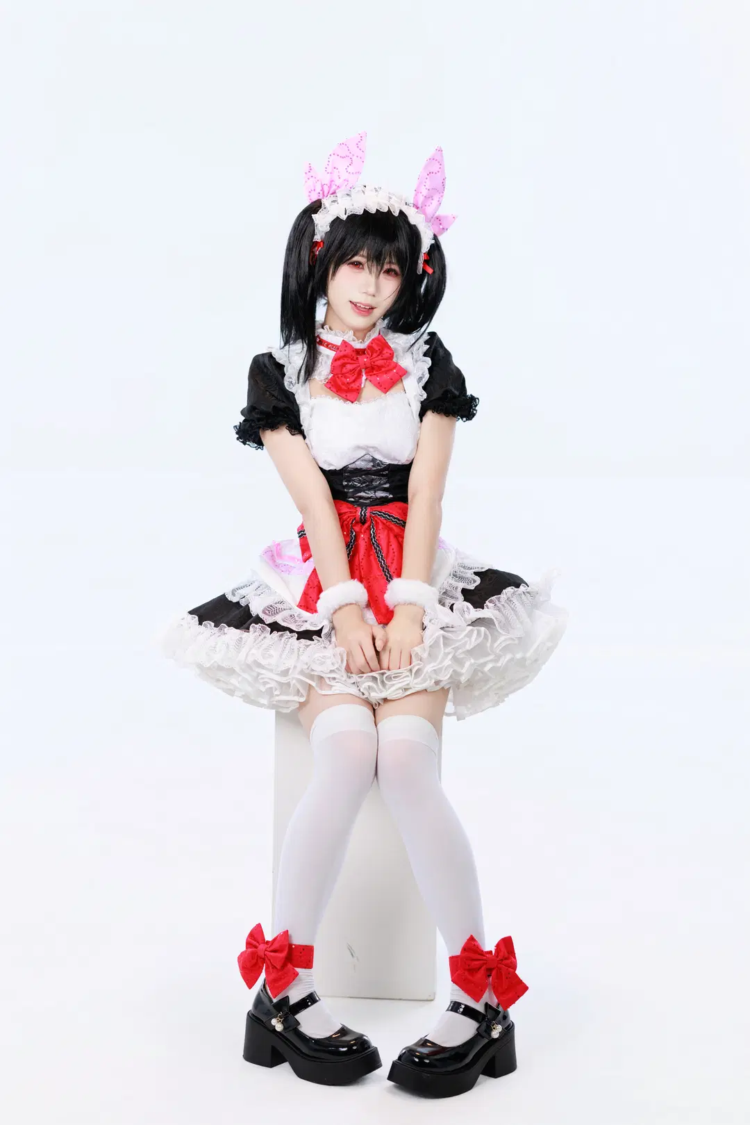 【矢澤妮可cos】Lovelive雙馬尾女僕裝的元氣日常 - Kuzi - 第10張