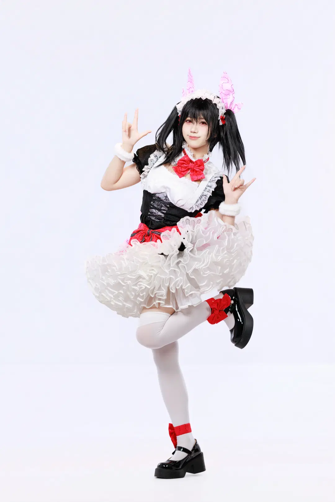 【矢澤妮可cos】Lovelive雙馬尾女僕裝的元氣日常 - Kuzi - 第5張