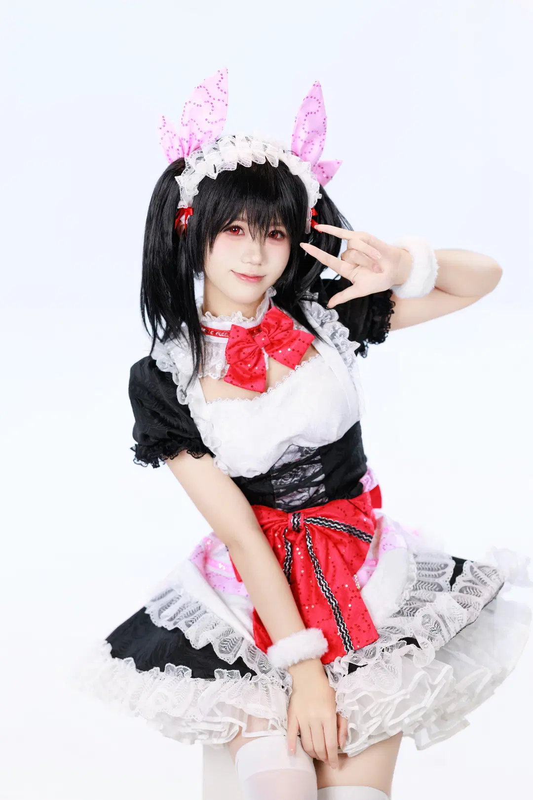 【矢澤妮可cos】Lovelive雙馬尾女僕裝的元氣日常 - Kuzi - 第6張