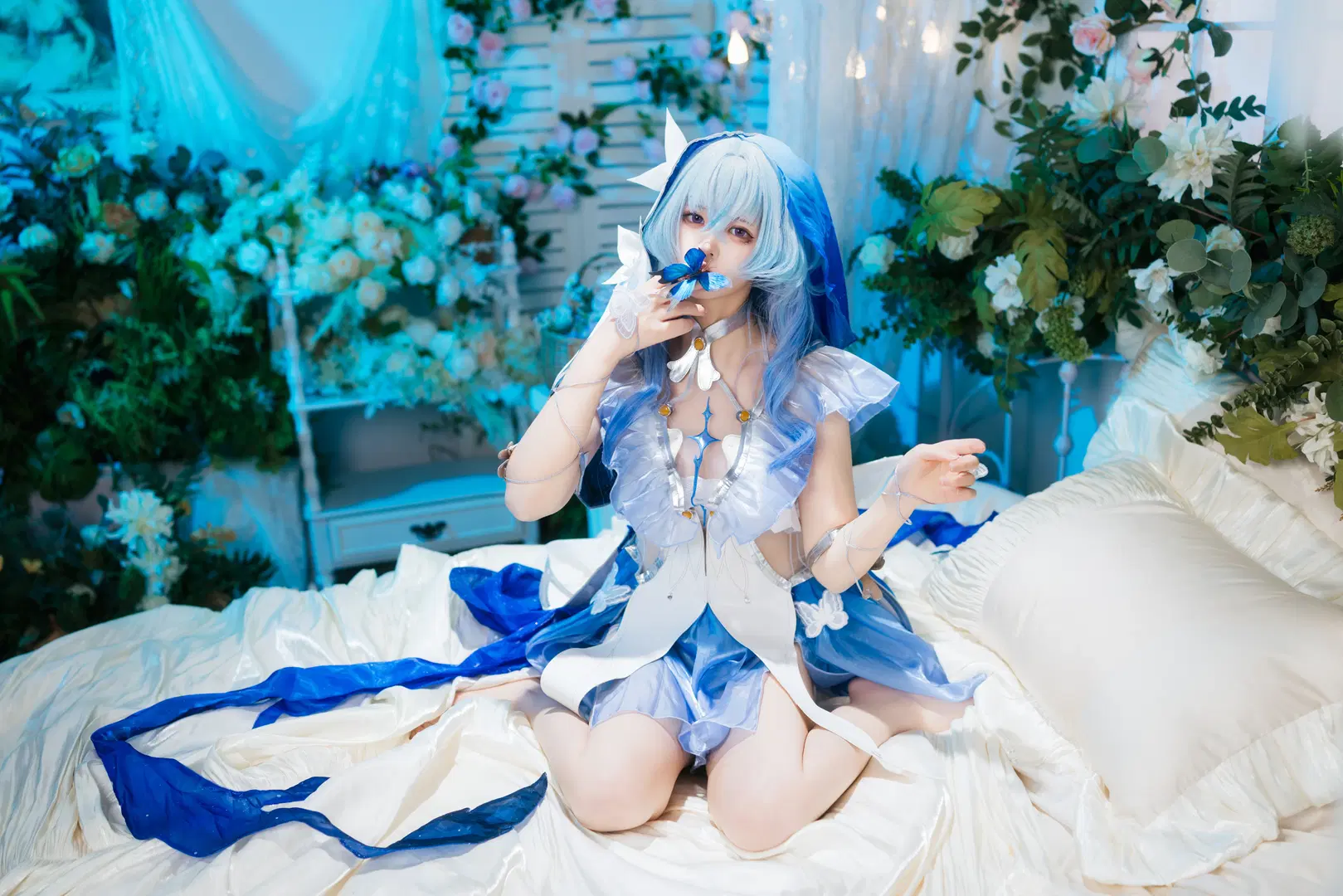 守岸人cos 鸣潮里的蓝色静谧感 - Kuzi - 第2张