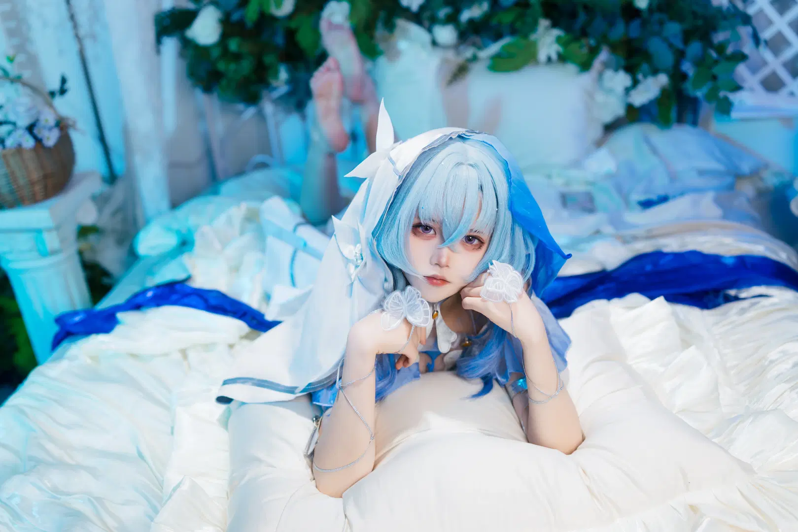 守岸人cos 鸣潮里的蓝色静谧感 - Kuzi - 第5张