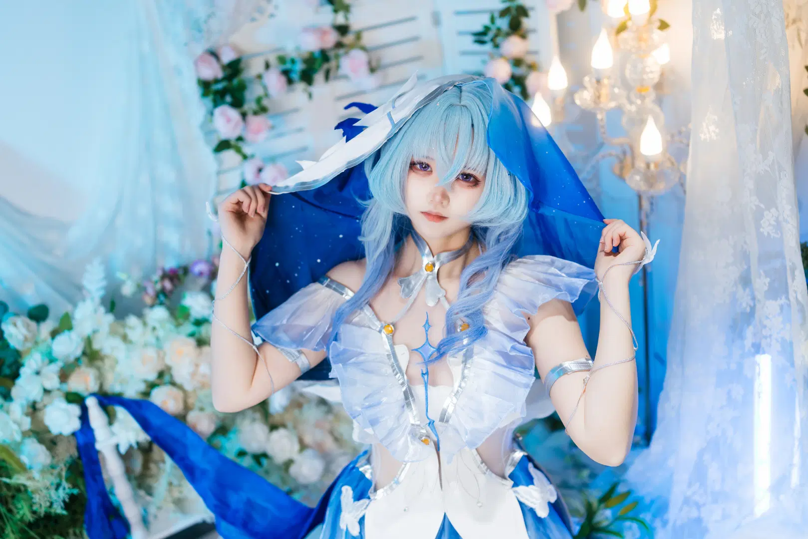 守岸人cos 鸣潮里的蓝色静谧感 - Kuzi - 第6张