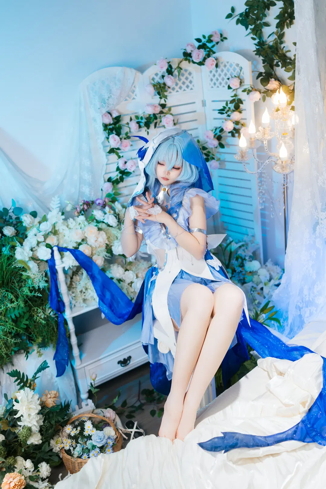 守岸人cos 鸣潮里的蓝色静谧感 - Kuzi - 第7张
