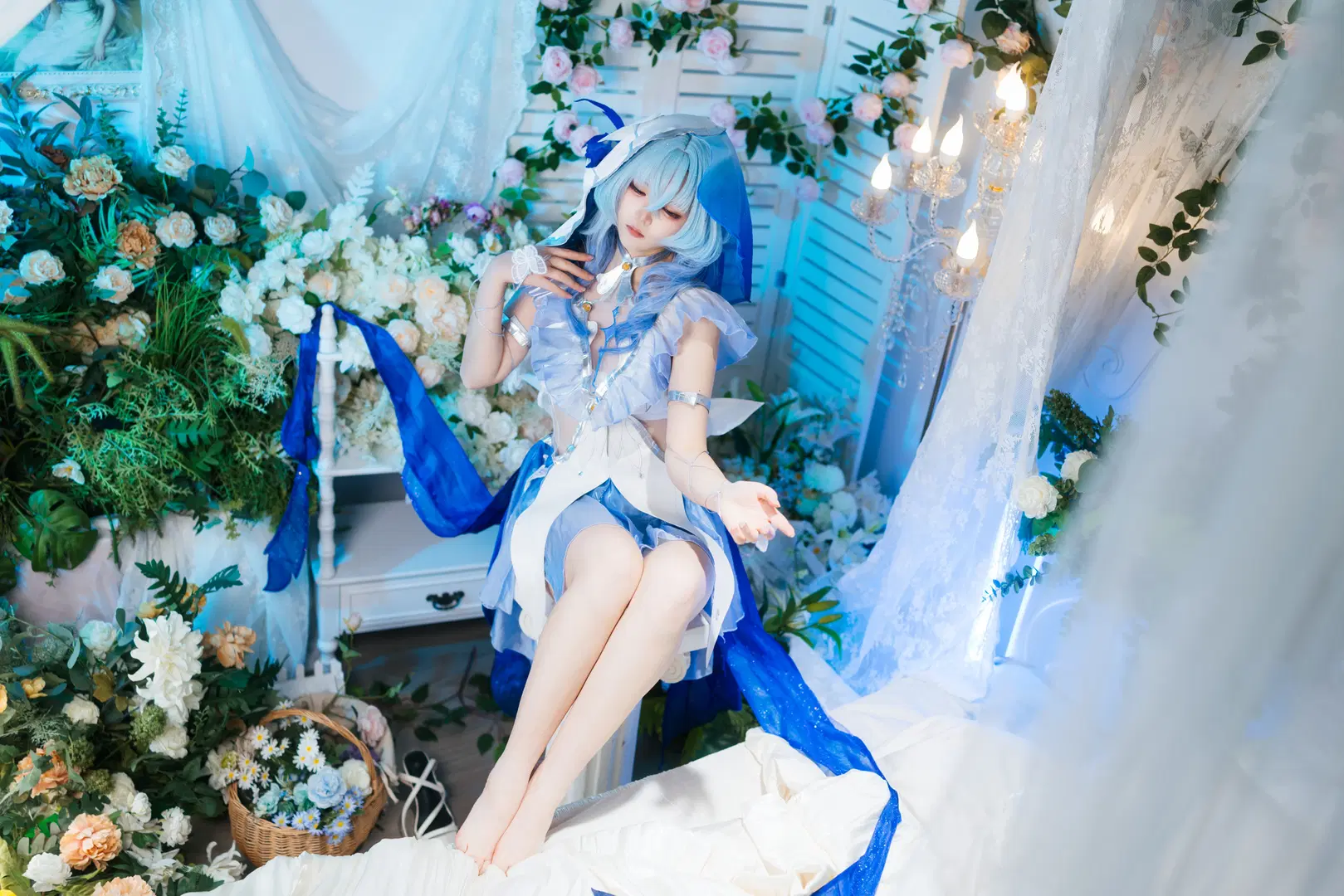 守岸人cos 鸣潮里的蓝色静谧感 - Kuzi - 第8张