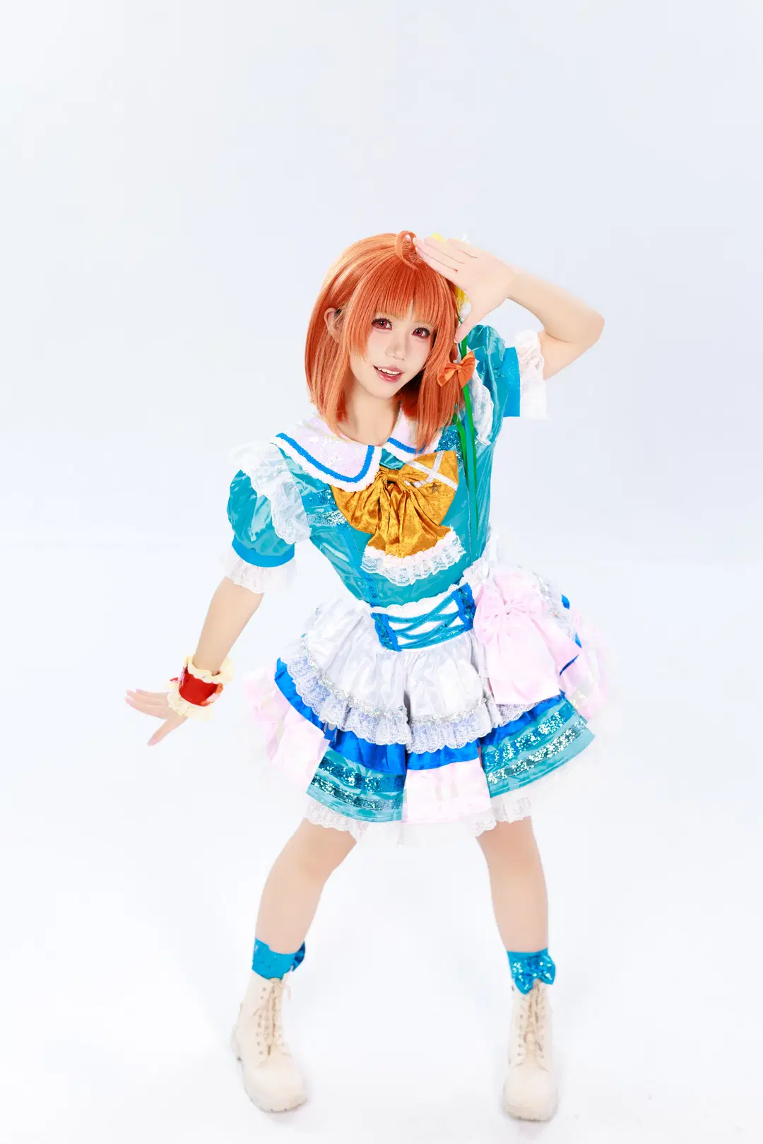 【高海千歌cos】lovelive aqours 水团打歌服向日葵写真 - Kuzi - 第2张
