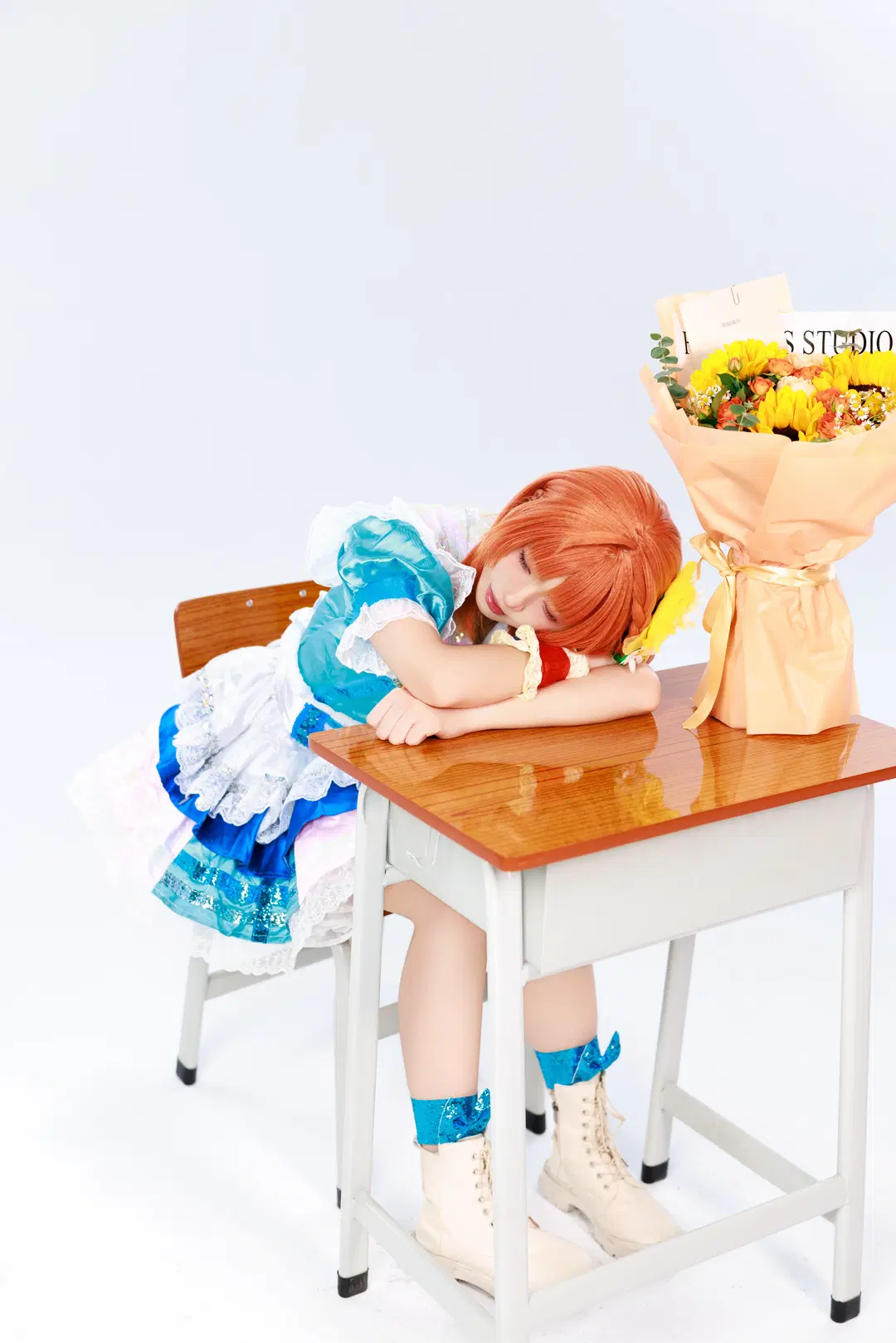 【高海千歌cos】lovelive aqours 水团打歌服向日葵写真 - Kuzi - 第7张