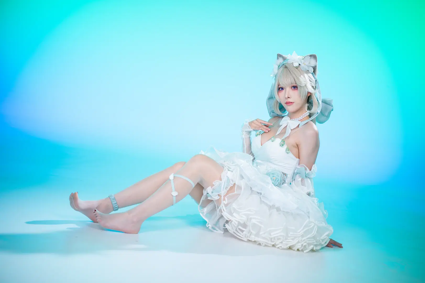 【リネット コスプレ】『原神』優美なる猫系少女、純白の新たな魅力を纏って - 洛会像欧皇一样幸运 - 3枚目