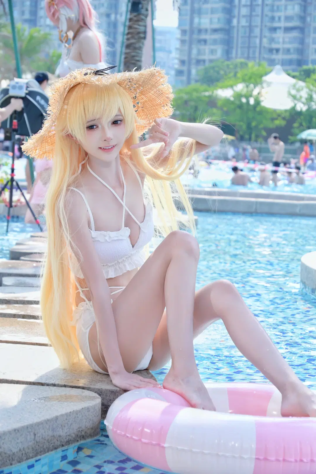 【忍野忍cos】物语夏日，定格水上乐园的清凉 - 洛会像欧皇一样幸运 - 第4张