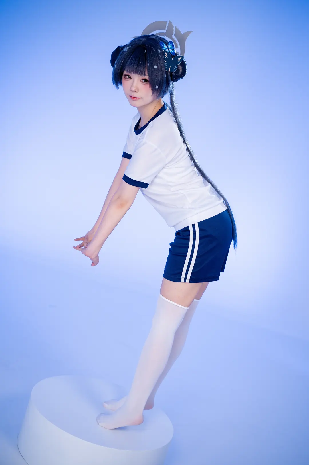 cosplay, 蔚蓝档案, 妃咲cos, 体操服, 丝袜 - 第1张