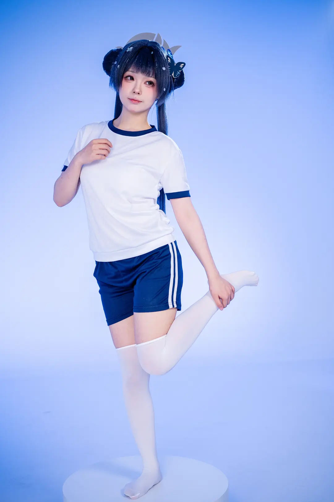 cosplay, 蔚蓝档案, 妃咲cos, 体操服, 丝袜 - 第4张