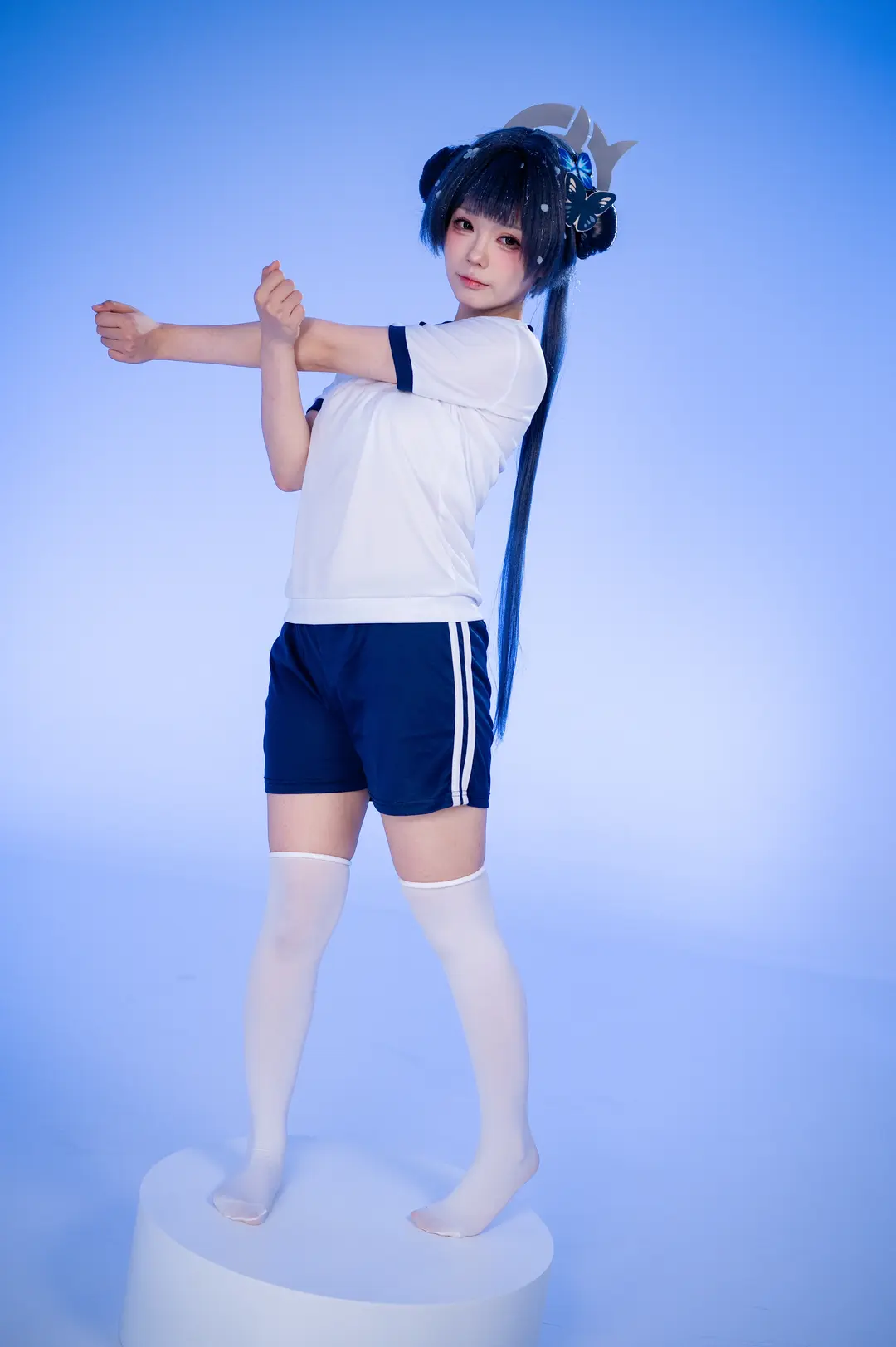 cosplay, 蔚蓝档案, 妃咲cos, 体操服, 丝袜 - 第5张