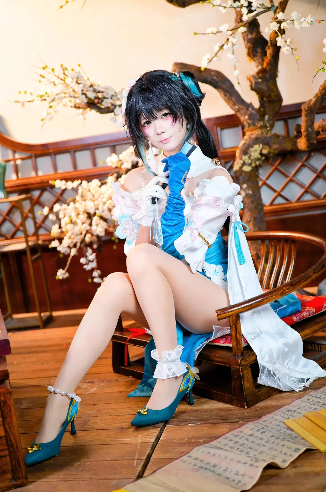 二次元, 崩壊：スターレイル, ルアン・メェイ コスプレ, 白ストッキング, 古風