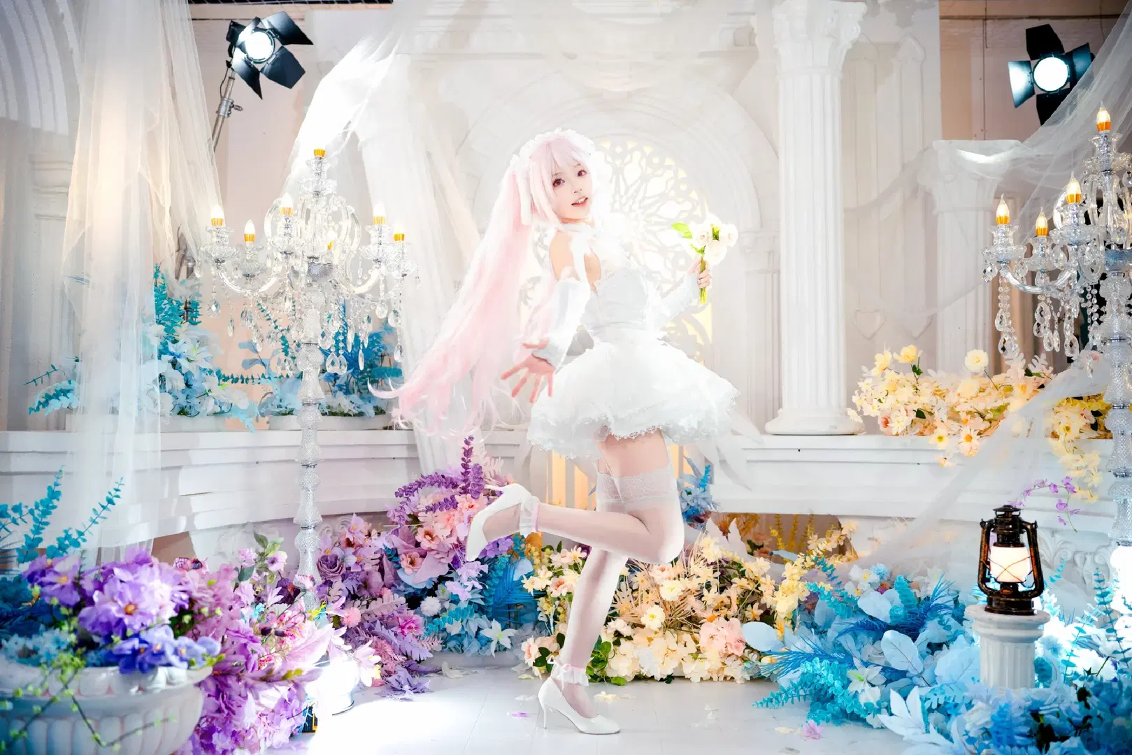 【アリス コスプレ】『勝利の女神：NIKKE』アリスの幻想的な白無垢ベール撮影記録 - Doodle荼鸦（二次元版） - 6枚目