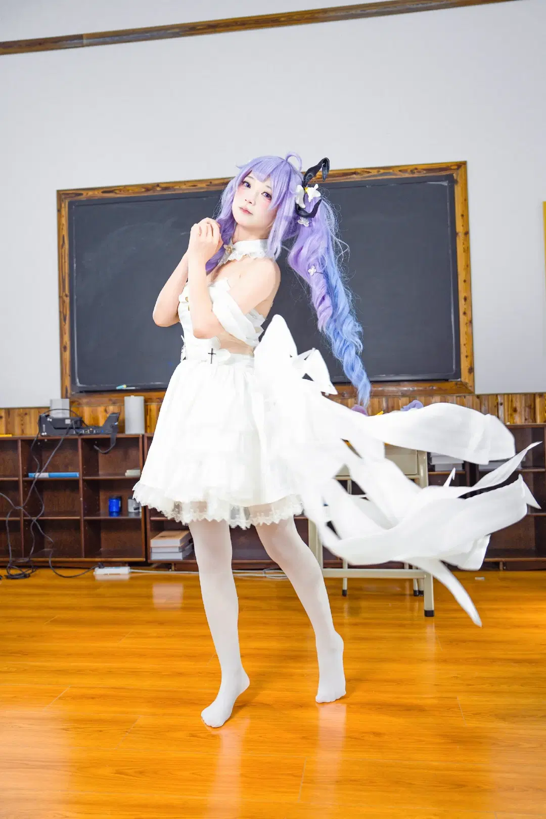 【猫大王cos】碧蓝航线校园课桌上的纯白甜美时光 - Doodle荼鸦（二次元版） - 第4张