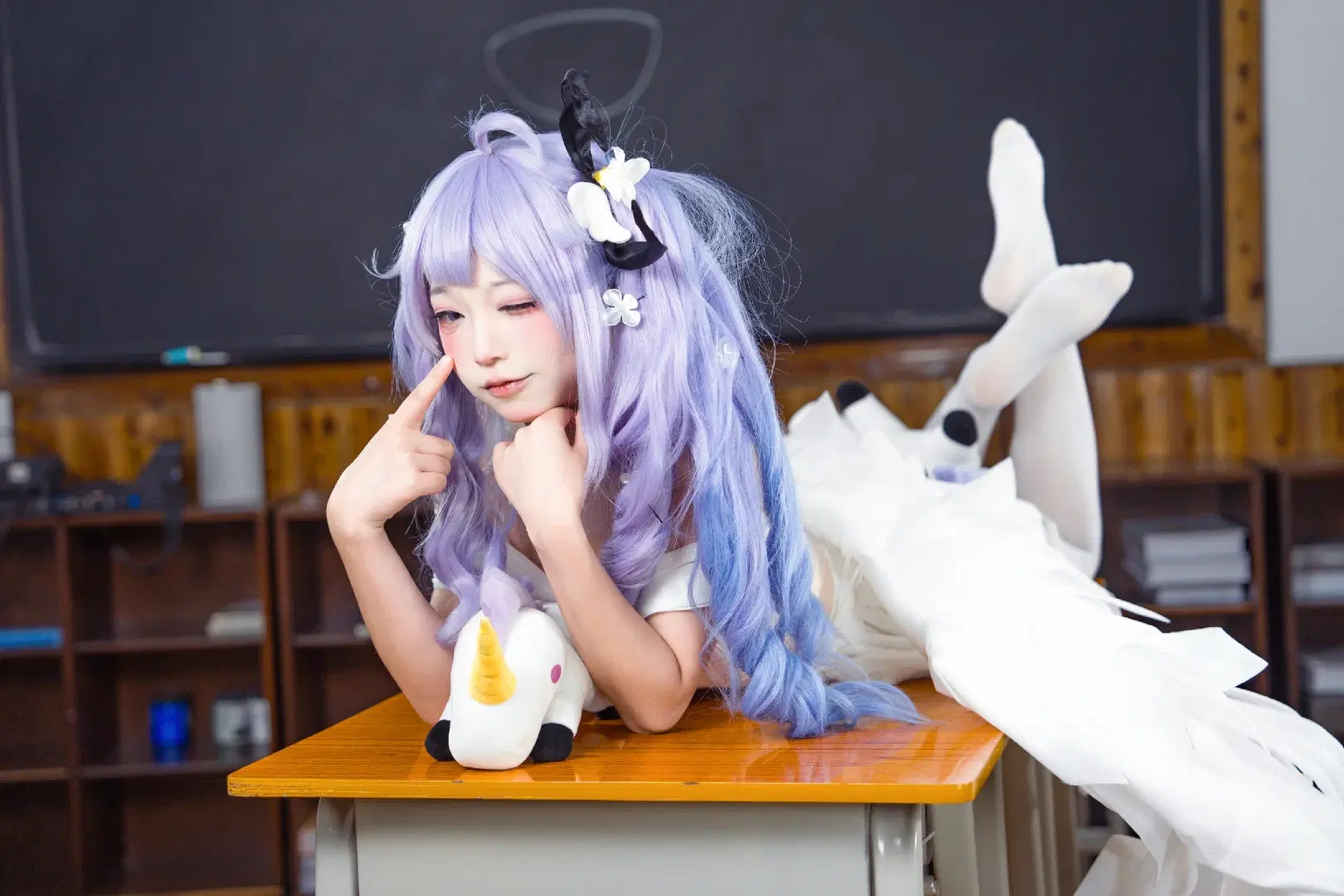 【猫大王cos】碧蓝航线校园课桌上的纯白甜美时光 - Doodle荼鸦（二次元版） - 第5张