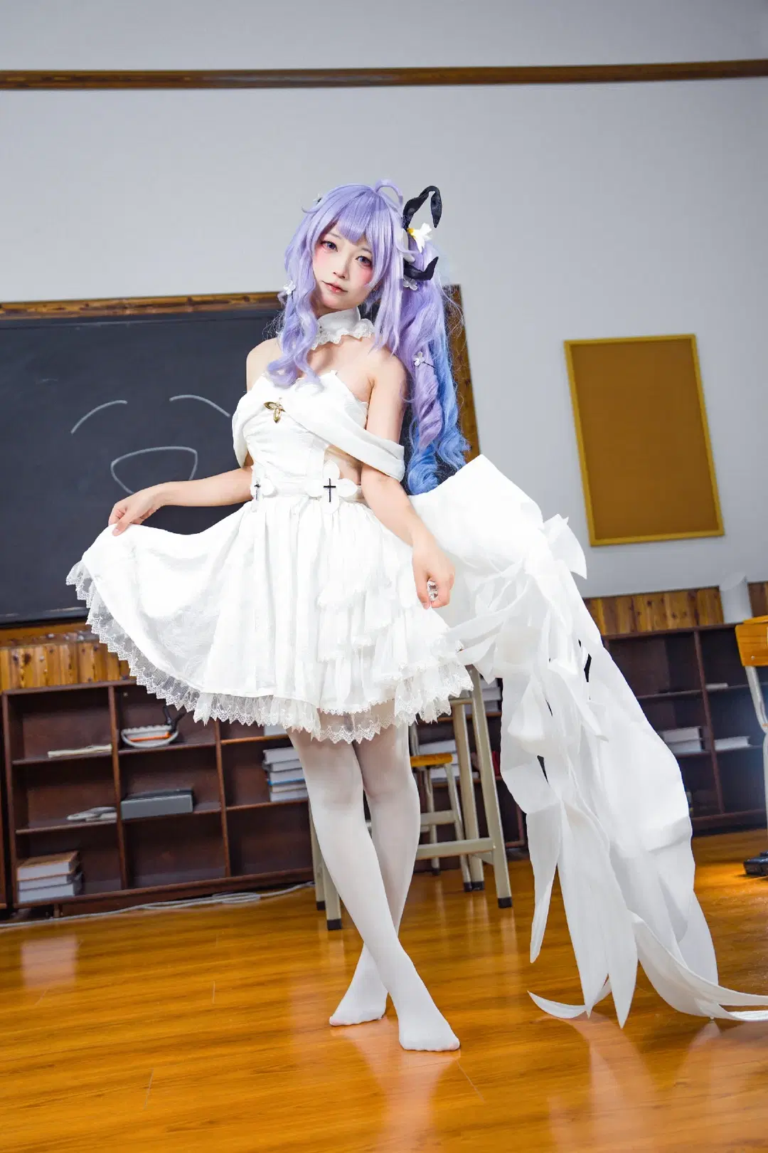 【猫大王cos】碧蓝航线校园课桌上的纯白甜美时光 - Doodle荼鸦（二次元版） - 第8张