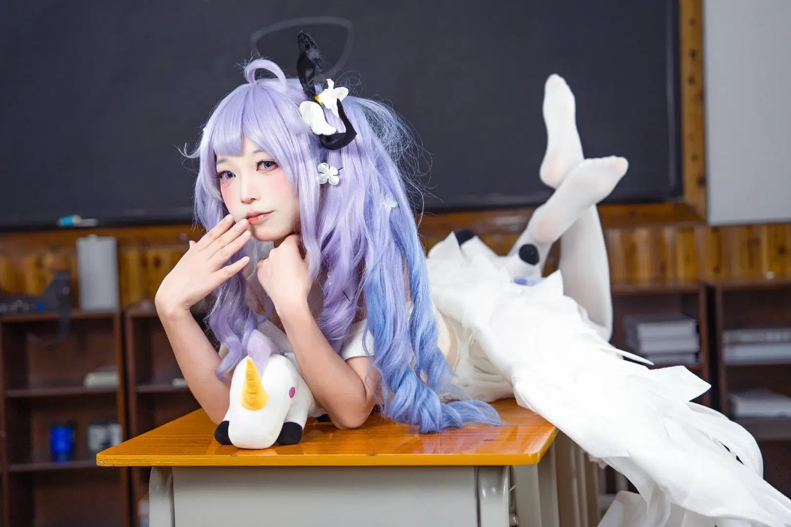 【猫大王cos】碧蓝航线校园课桌上的纯白甜美时光 - Doodle荼鸦（二次元版） - 第9张