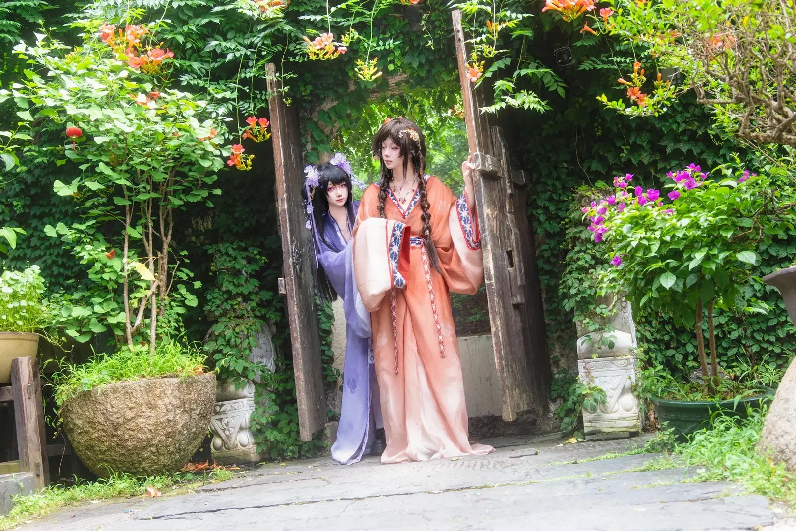 【大喬 コスプレ＆小喬コスプレ】江東の二喬、並び咲く蓮の華 - 御油佳佳子_（困困社畜版） - 4枚目