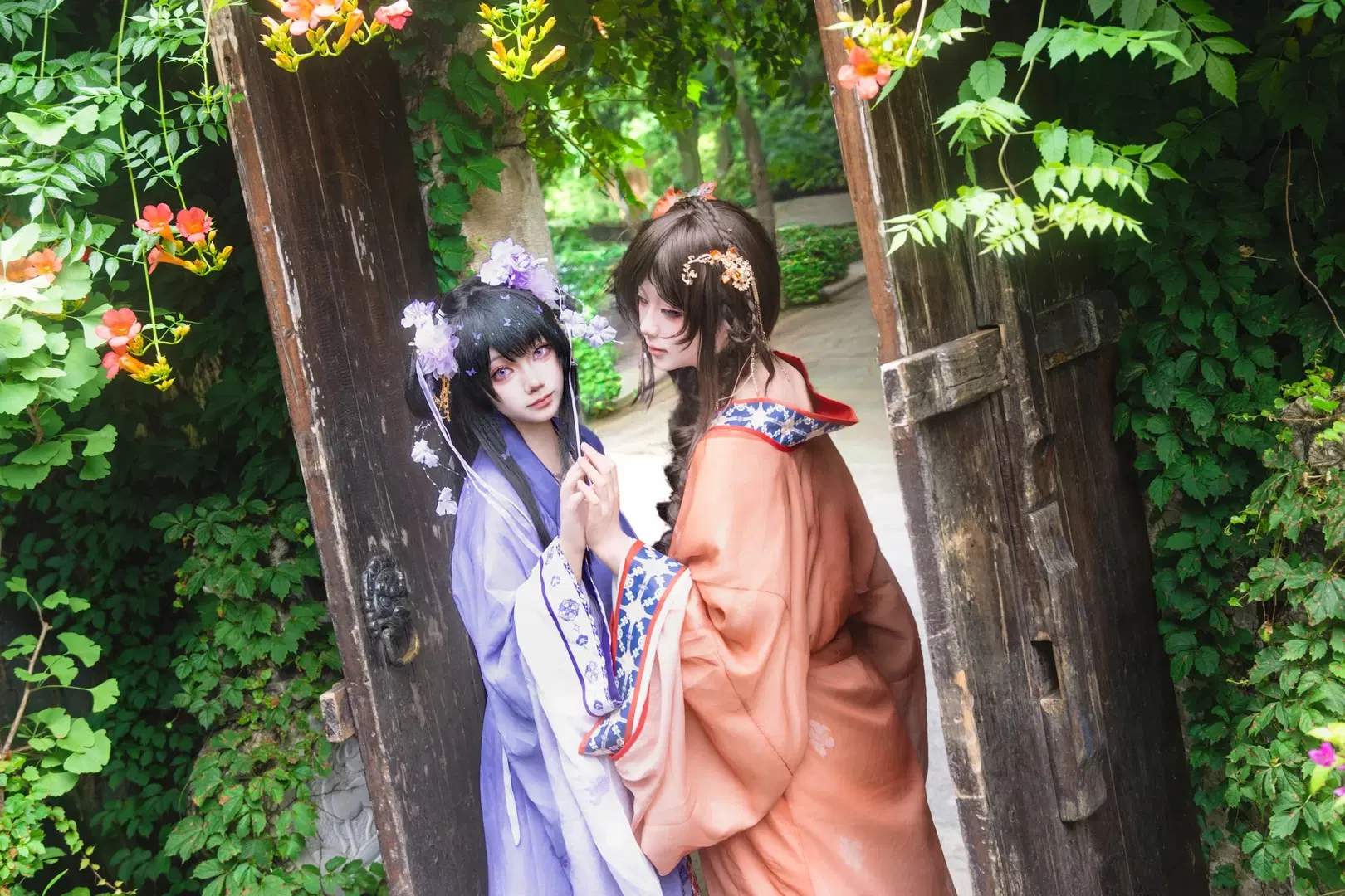 【大喬 コスプレ＆小喬コスプレ】江東の二喬、並び咲く蓮の華 - 御油佳佳子_（困困社畜版） - 5枚目