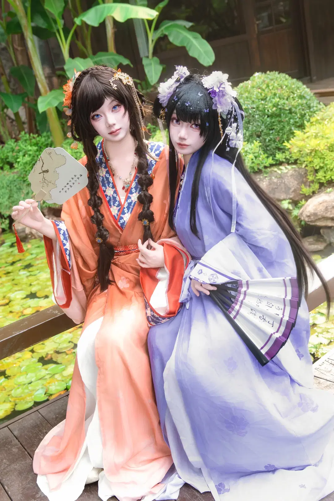 【大喬 コスプレ＆小喬コスプレ】江東の二喬、並び咲く蓮の華 - 御油佳佳子_（困困社畜版） - 6枚目