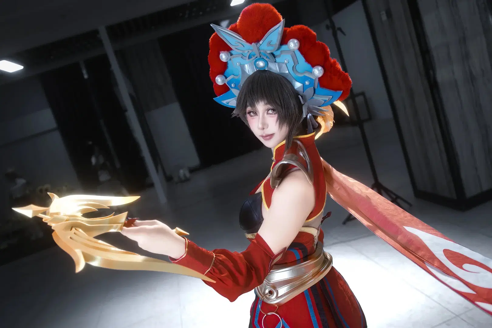 【Yu Ji cosplay】Honor of Kings Farewell My Concubine: Dynamic Tension in Red and Black Robes | Traditional Chinese style cosplay by 御油佳佳子_（困困社畜版） - Image 4