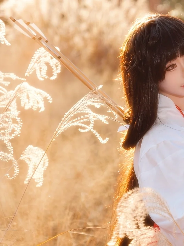 桔梗cos, 犬夜叉, 神明少女, 逆光, 弓箭cos - 第2张