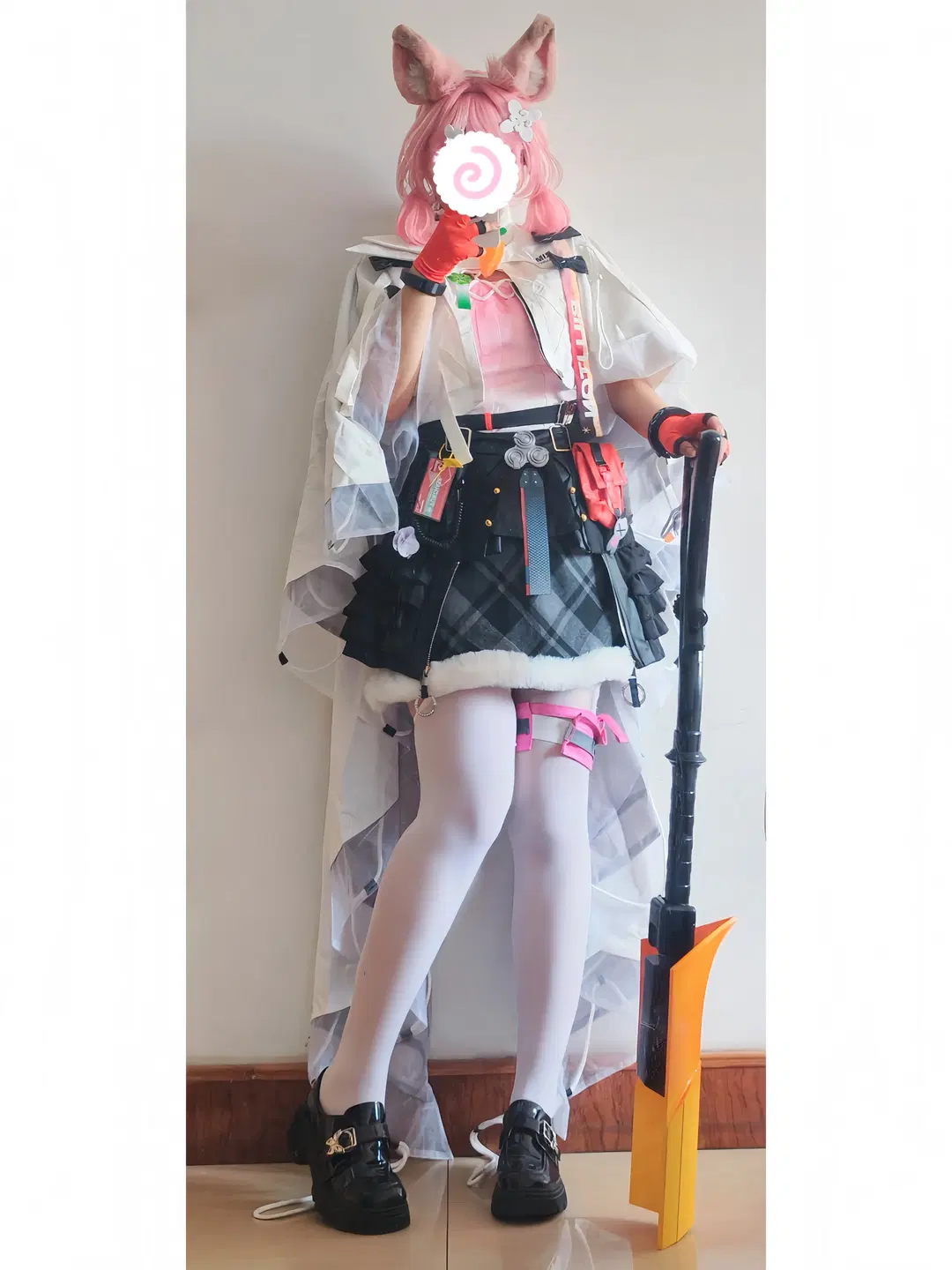 明日方舟, 白丝, cosplay测评, 珊比cos, 猫次元