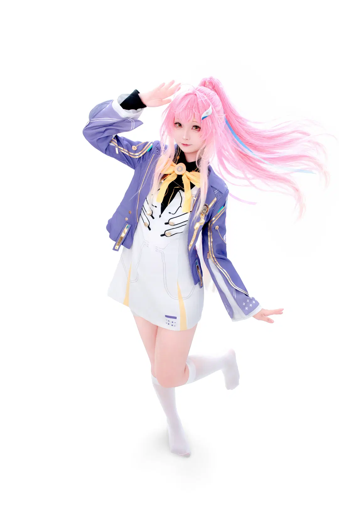 鳴潮, コスプレ, エイメス コスプレ, 白ストッキング, エイメスの制服