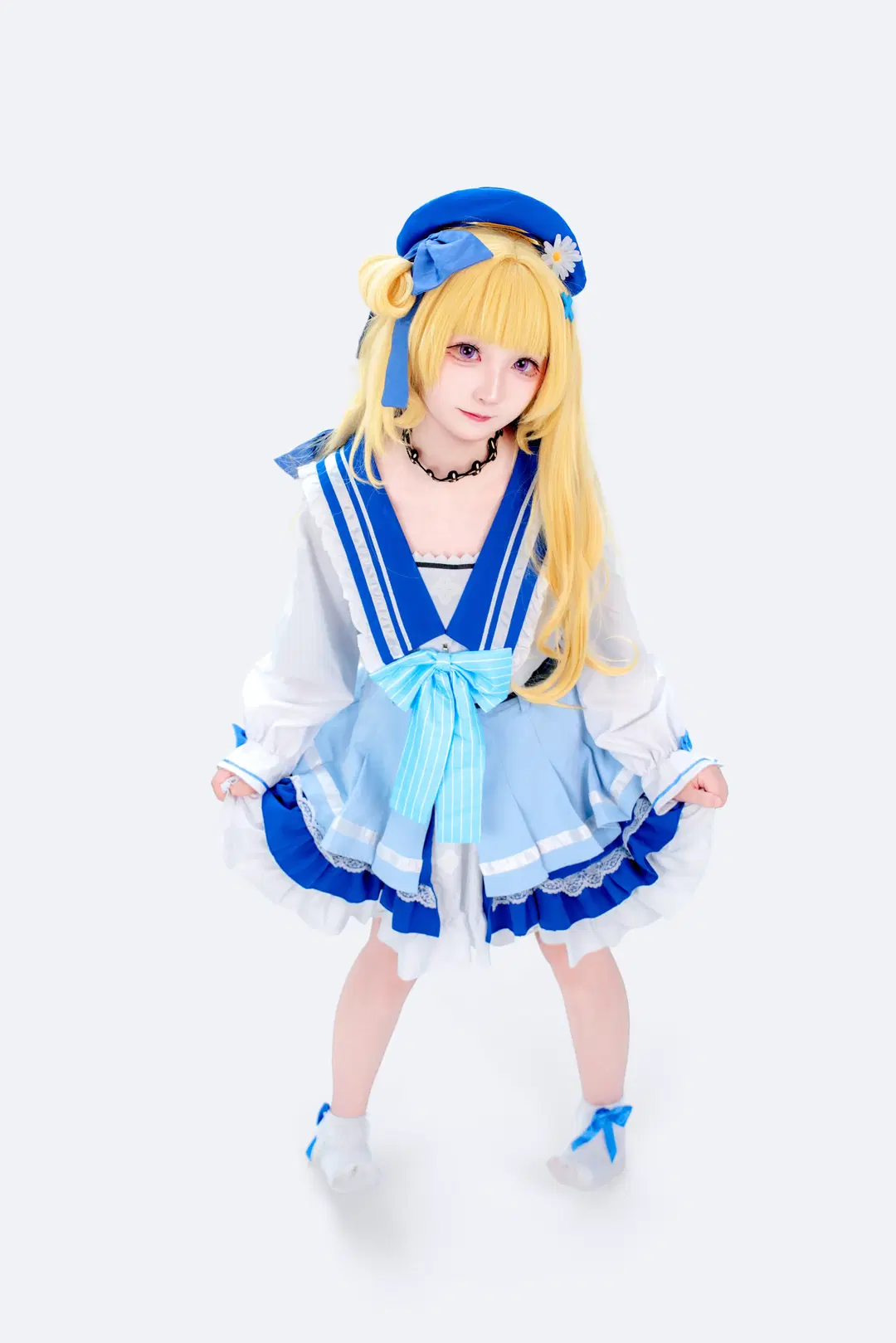 [Phoebe Cosplay] Wuthering Waves Phoebe Sailor Suit Look: Maxing Out the Adorable Flower Basket Aesthetic by 茜冉XiRan - Image 2