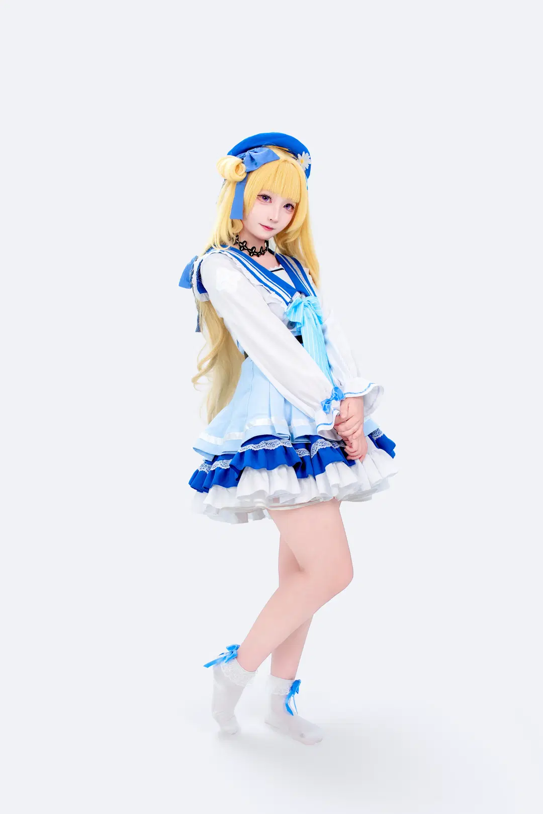 [Phoebe Cosplay] Wuthering Waves Phoebe Sailor Suit Look: Maxing Out the Adorable Flower Basket Aesthetic by 茜冉XiRan - Image 4
