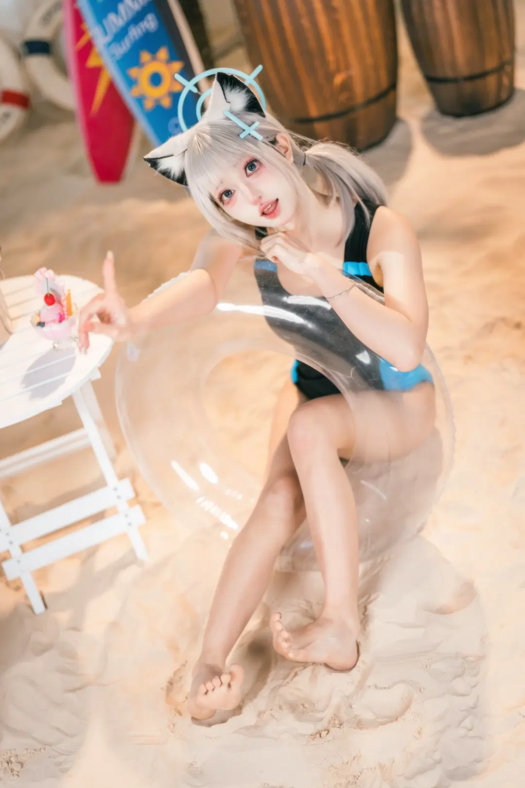 【砂狼白子cos】蔚藍檔案的夏日玩水記錄 - Shiro - 第2張