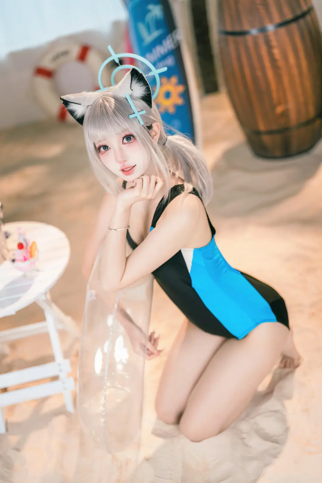 【砂狼白子cos】蔚藍檔案的夏日玩水記錄 - Shiro - 第3張