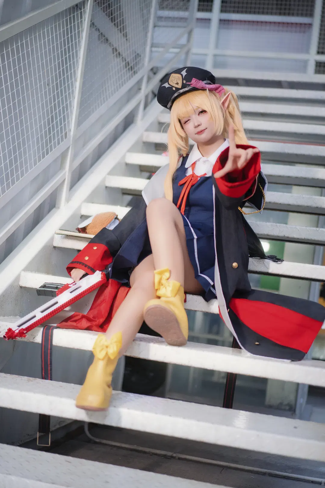 cos正片, 碧蓝档案, 二次元cosplay, 丹花伊吹cos, 精灵耳少女