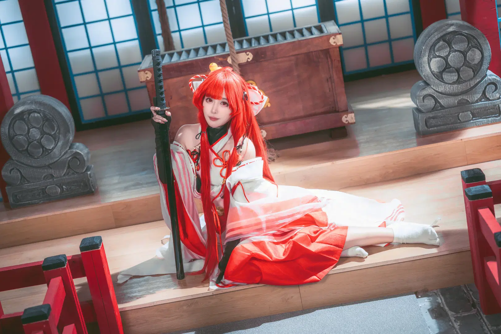 【绘梨衣cos】龙族少女的红白和风物语 - Shiro - 第3张