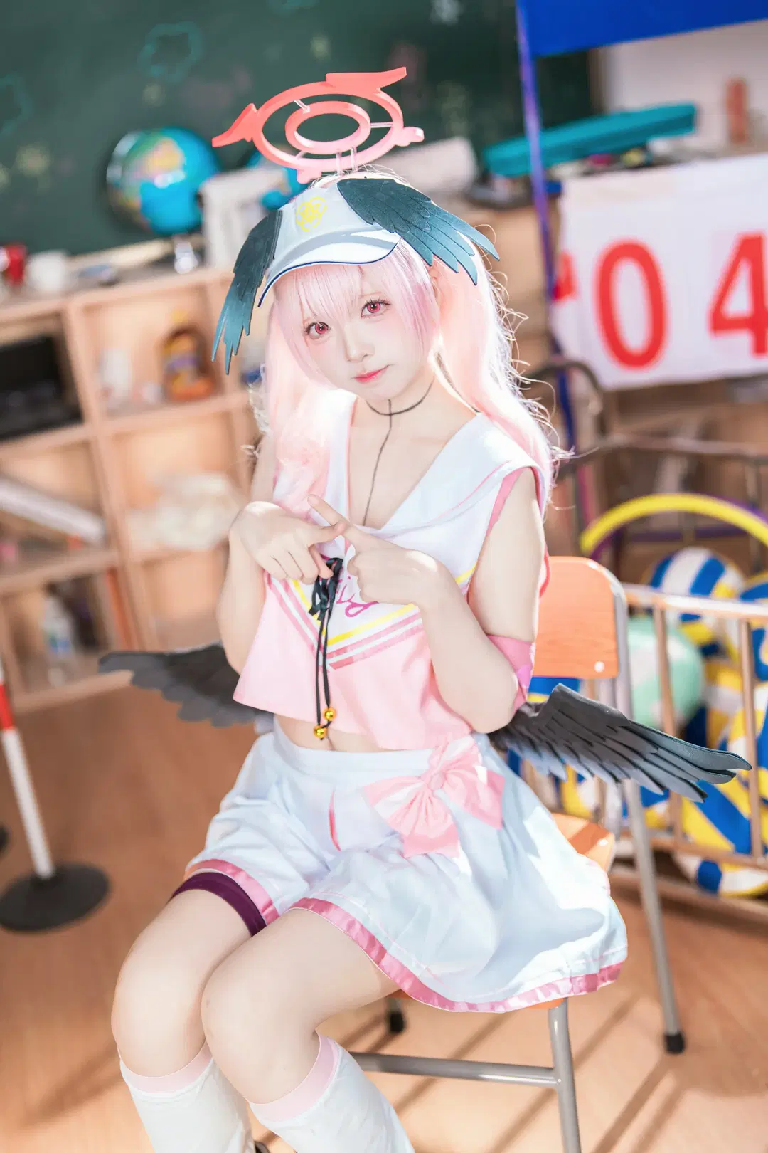 【下江小春cos】碧藍檔案拉拉隊正片拍攝記錄 - Shiro - 第3張