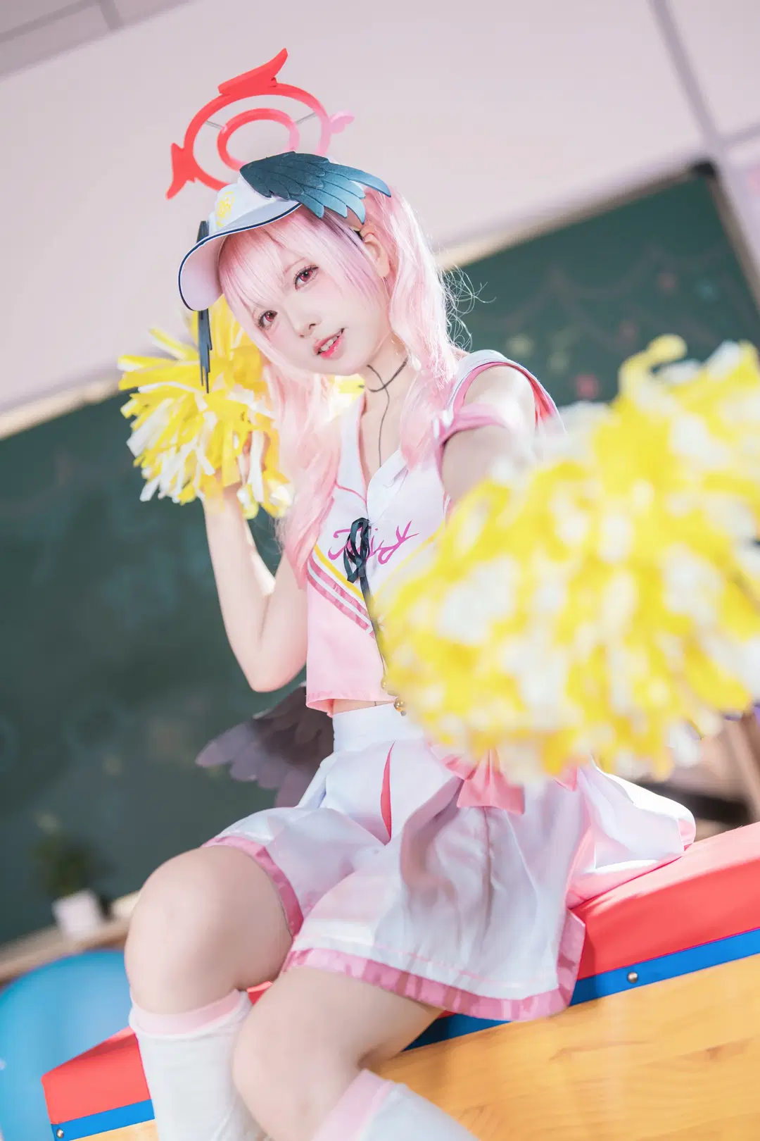 【下江小春cos】碧藍檔案拉拉隊正片拍攝記錄 - Shiro - 第4張