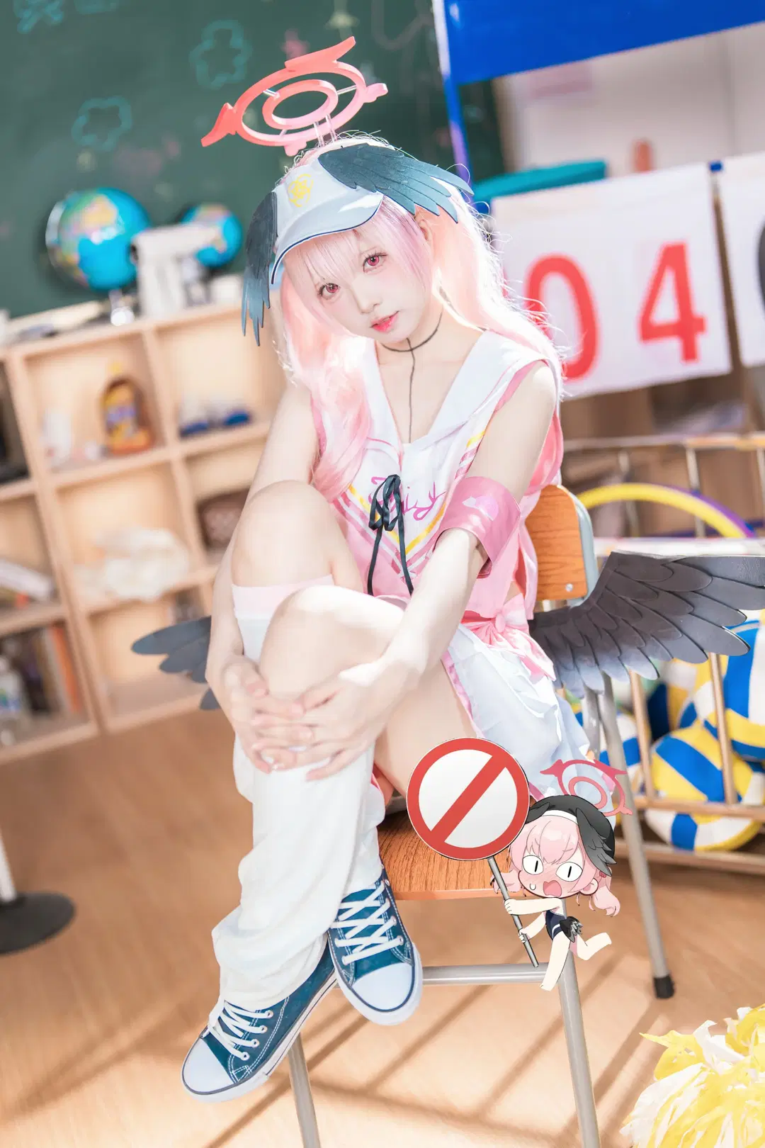 【下江小春cos】碧藍檔案拉拉隊正片拍攝記錄 - Shiro - 第8張