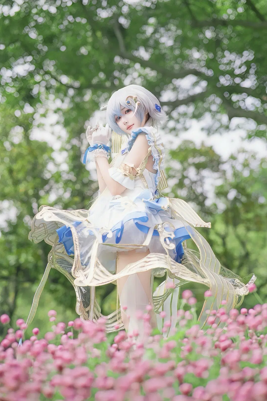 【洛天依cos】流光协奏这套重工仙女裙太绝了 - Shiro - 第4张