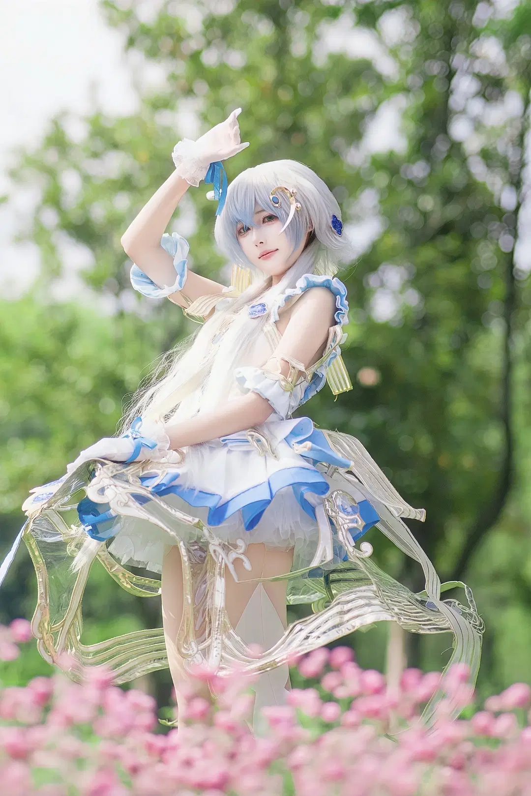 【洛天依cos】流光协奏这套重工仙女裙太绝了 - Shiro - 第8张