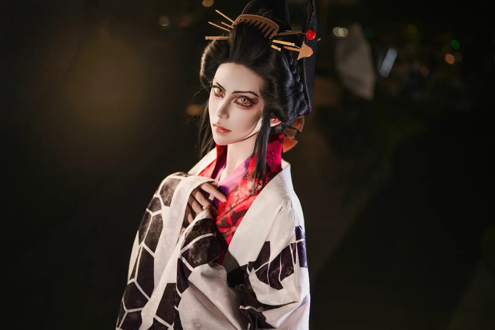 【堕姬cos】鬼灭之刃的花魁造型与夜景记录 - Shiro - 第3张
