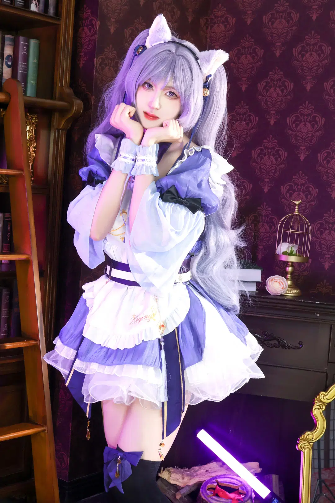 【刻晴cos】原神刻晴女僕裝，男孩子的超萌反差體驗 - mako - 第3張
