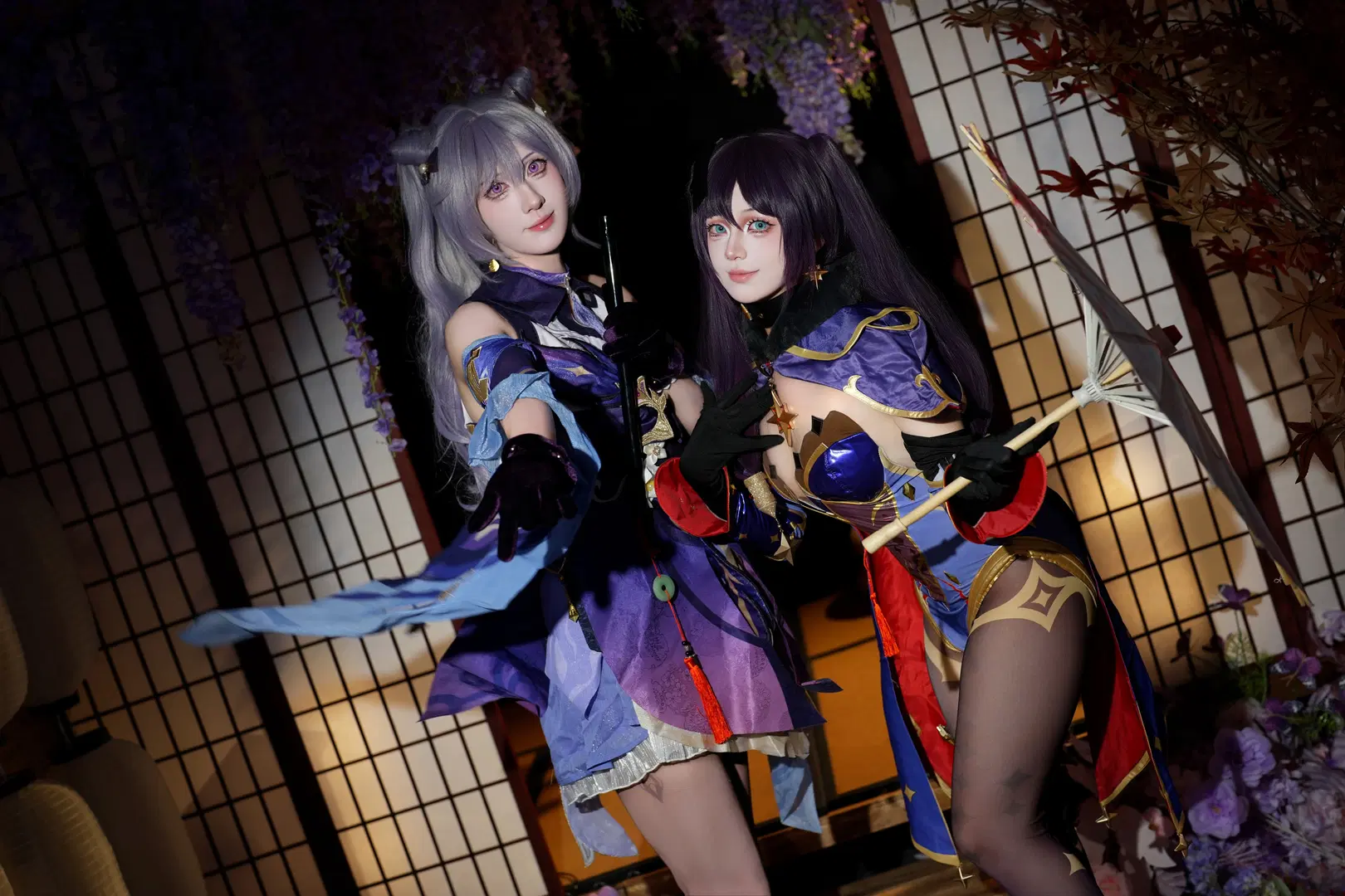 【原神コスプレ】刻晴・モナ・七七 恒常三姉妹が集結 - mako（模特版） - 2枚目