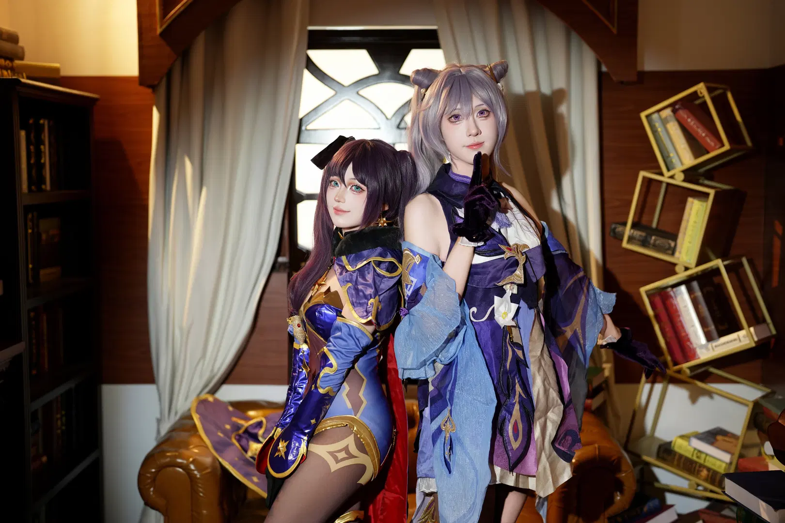 【原神コスプレ】刻晴・モナ・七七 恒常三姉妹が集結 - mako（模特版） - 3枚目